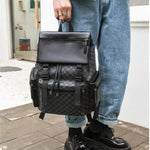 Eleganter Rucksack aus Leder für Laptop und Reisen