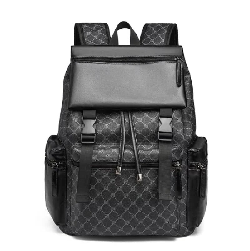 Eleganter Lederrucksack für Laptop und Reisen