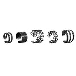 Modisches Ohr-Cuff-Set im Blattdesign für Damen