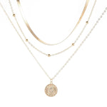 Damen Choker-Halskette mit Herz-Anhänger und kubanischer Gliederkette