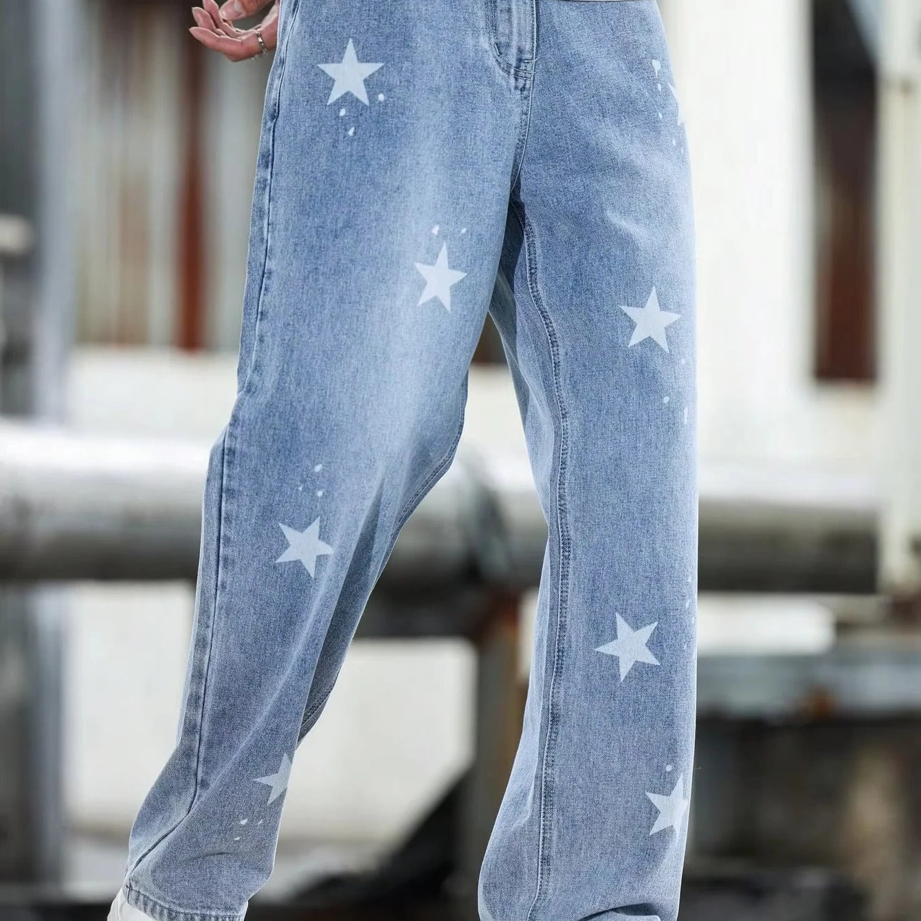 Lässige Herrenjeans mit weitem Bein für jeden Anlass