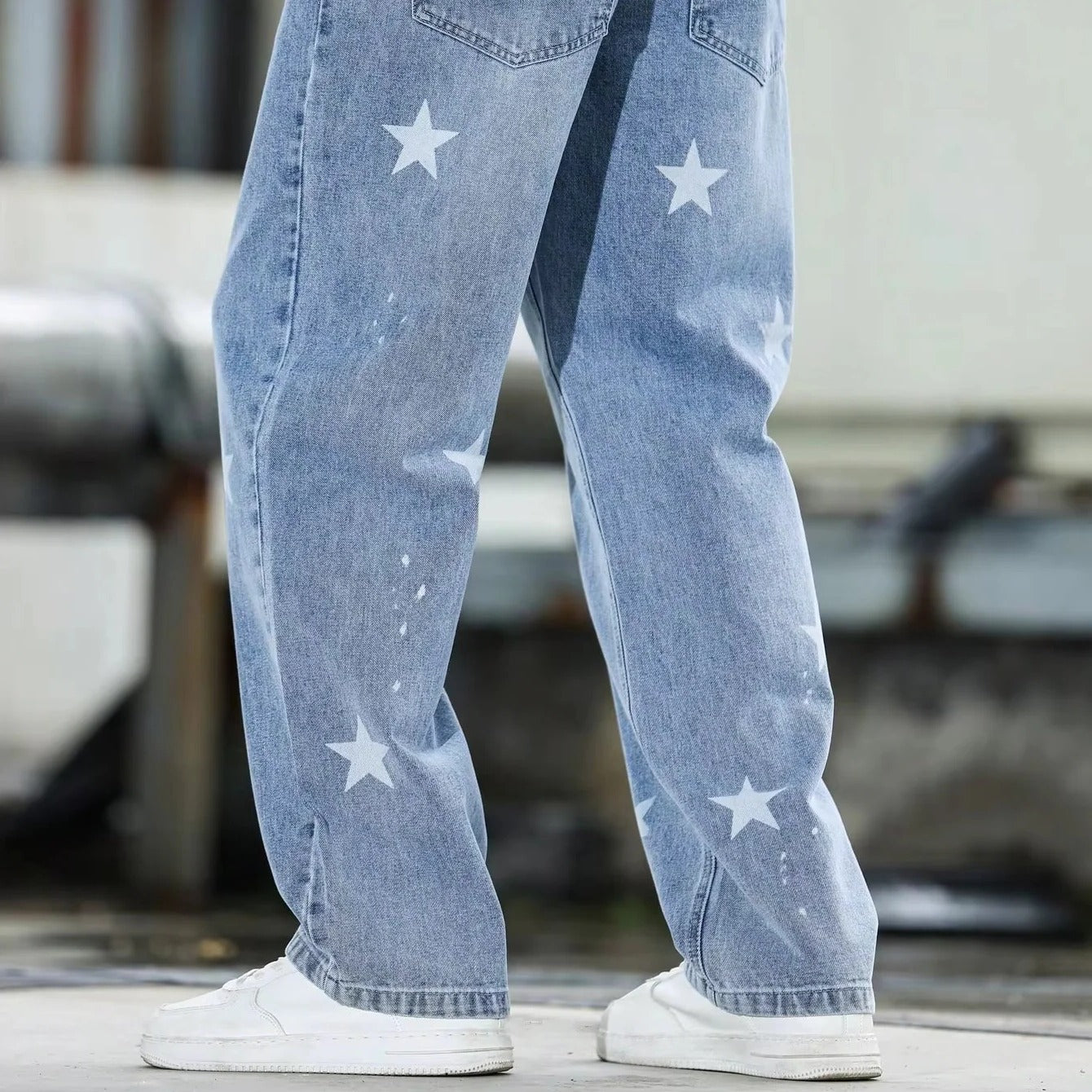 Lässige Herren Jeans mit weitem Bein für jeden Anlass