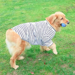 Leichtes Baumwoll-T-Shirt für Hunde im Streifenlook