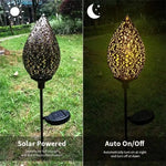 Solarbetriebene Tropfenlampe für stilvolle Gartenbeleuchtung