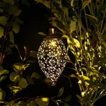 Solarbetriebene Tropfenlampe für stilvolle Gartenbeleuchtung