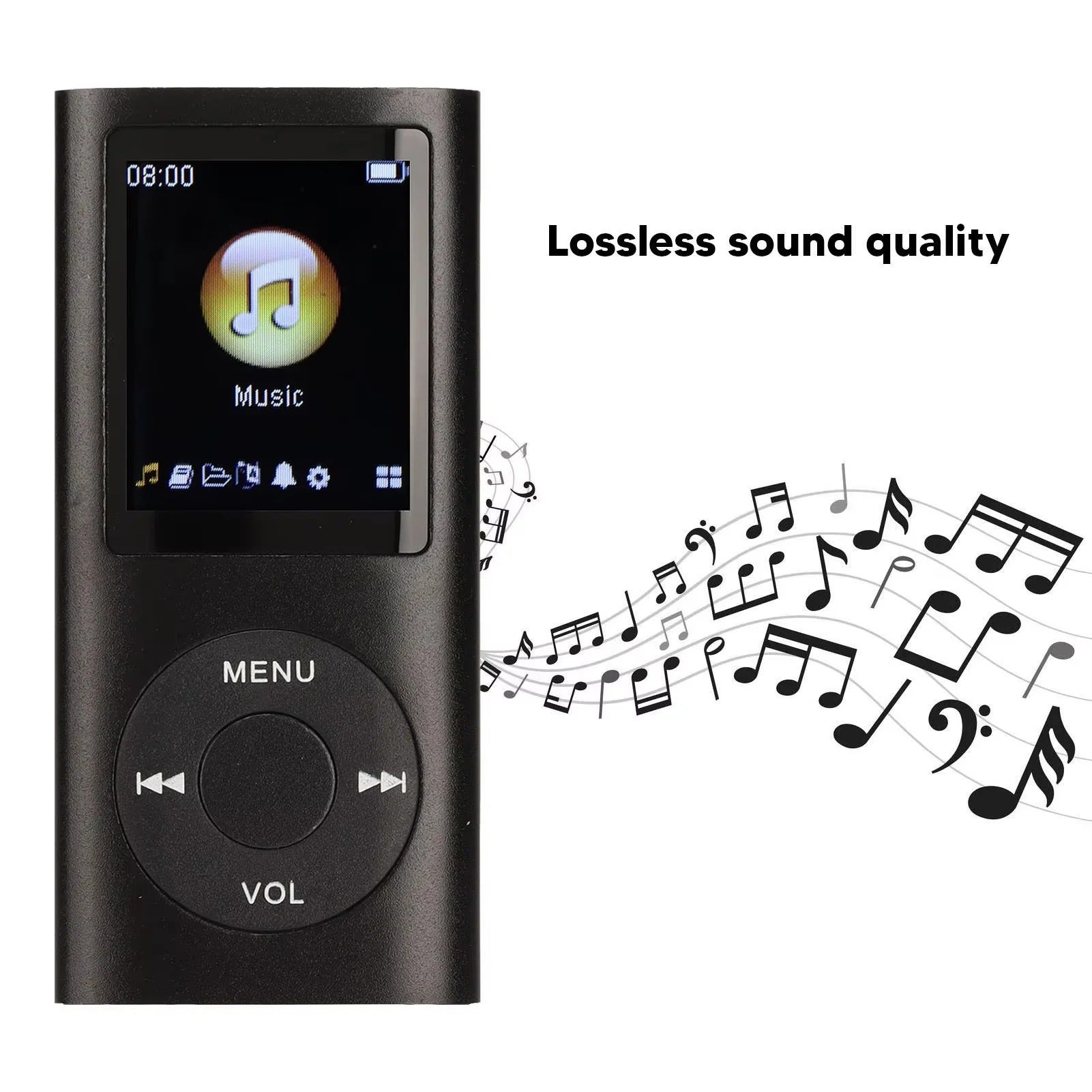 Kompakter MP3-Player mit 1,8 Zoll LCD-Display und Videofunktion