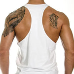 Herren Tanktop aus Baumwolle mit Y-Rücken für das Fitnessstudio