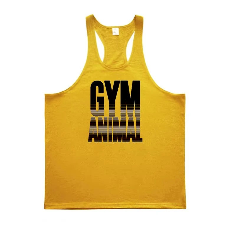 Herren Tanktop aus Baumwolle mit Y-Rücken für Fitness