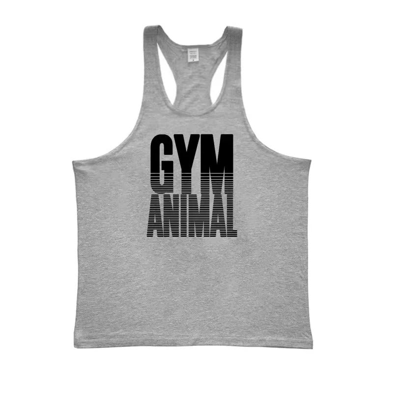 Herren Tanktop aus Baumwolle mit Y-Rücken für Fitness