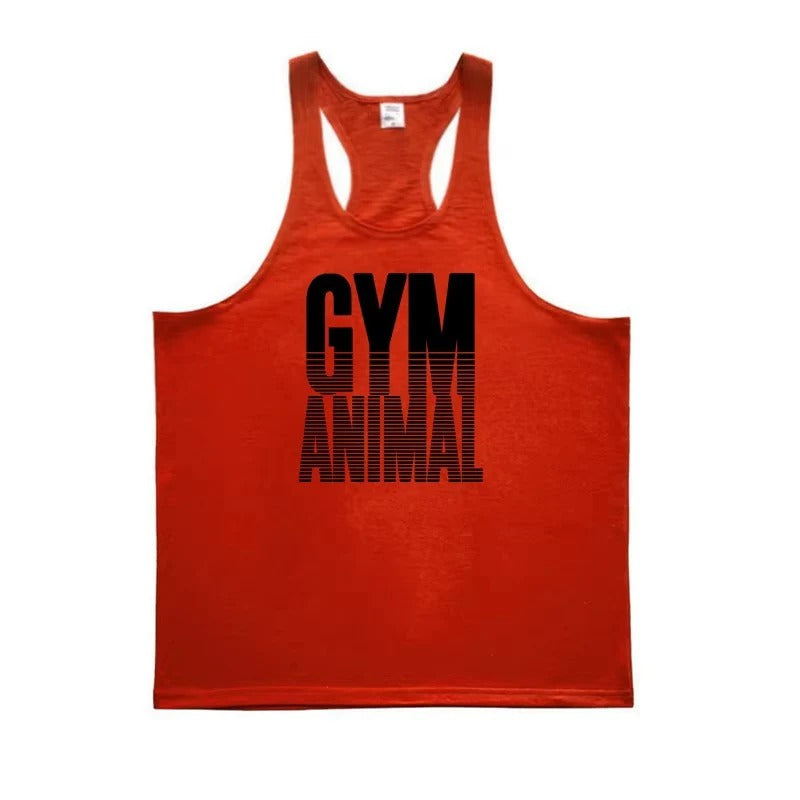 Herren Tanktop aus Baumwolle mit Y-Rücken für Fitness