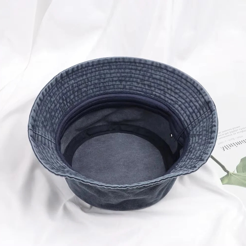Faltbare Denim-Bucket-Hut für entspannten Stil und angenehmen Tragekomfort