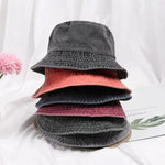 Faltbare Denim-Bucket-Hut für entspannten Stil und angenehmen Tragekomfort