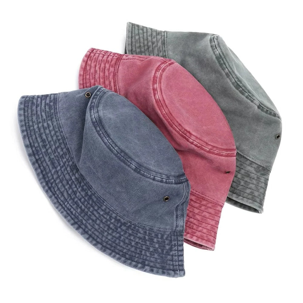 Faltbare Denim-Bucket-Hut für entspannten Stil und angenehmen Tragekomfort