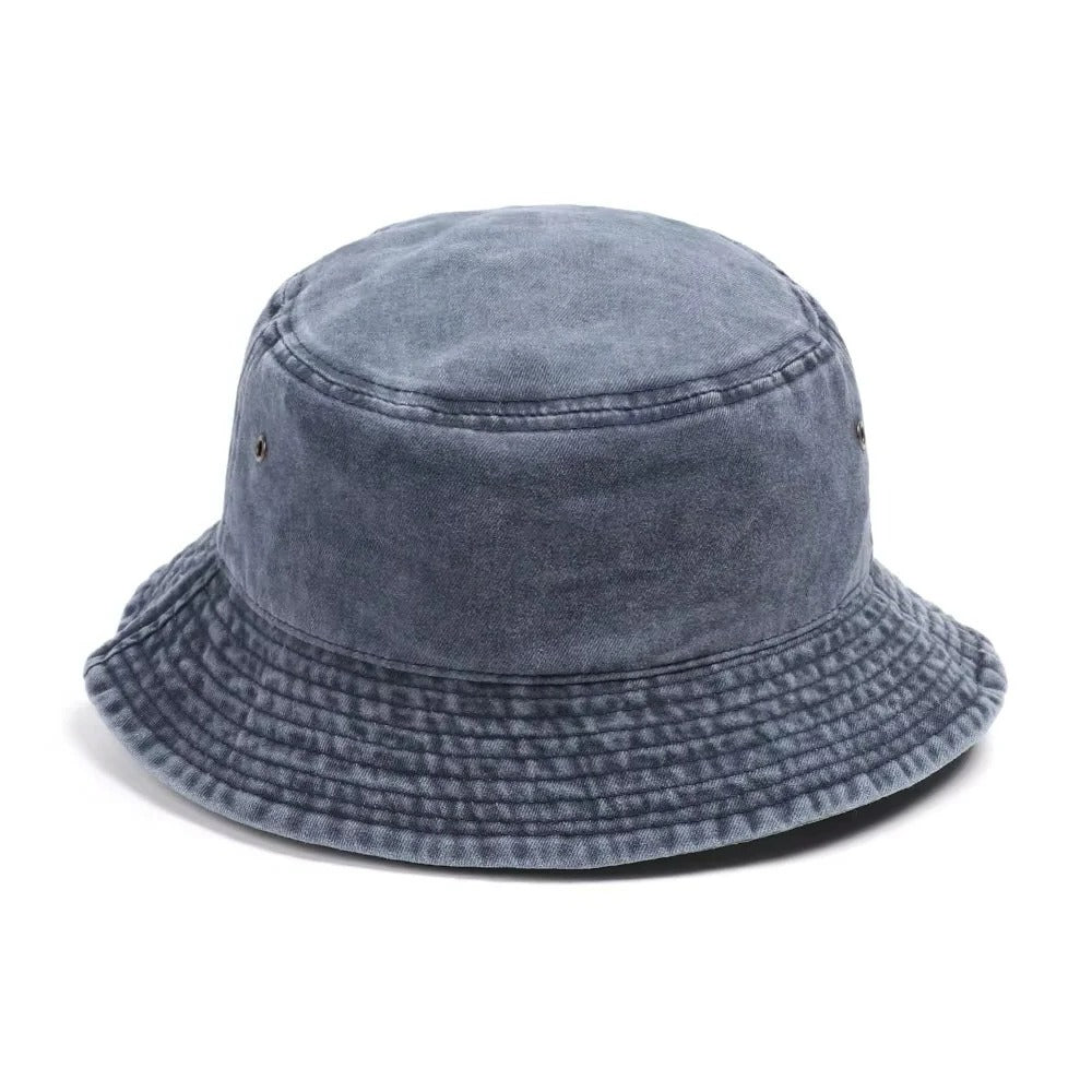 Faltbare Baumwollmütze aus Denim – Vielseitig und Bequem