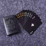 Elegantes Spielkarten-Set in Schwarz und Gold für jeden Anlass