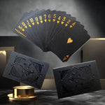 Elegantes Spielkarten-Set in Schwarz und Gold für jeden Anlass