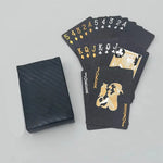 Elegantes Spielkarten-Set in Schwarz und Gold für jeden Anlass