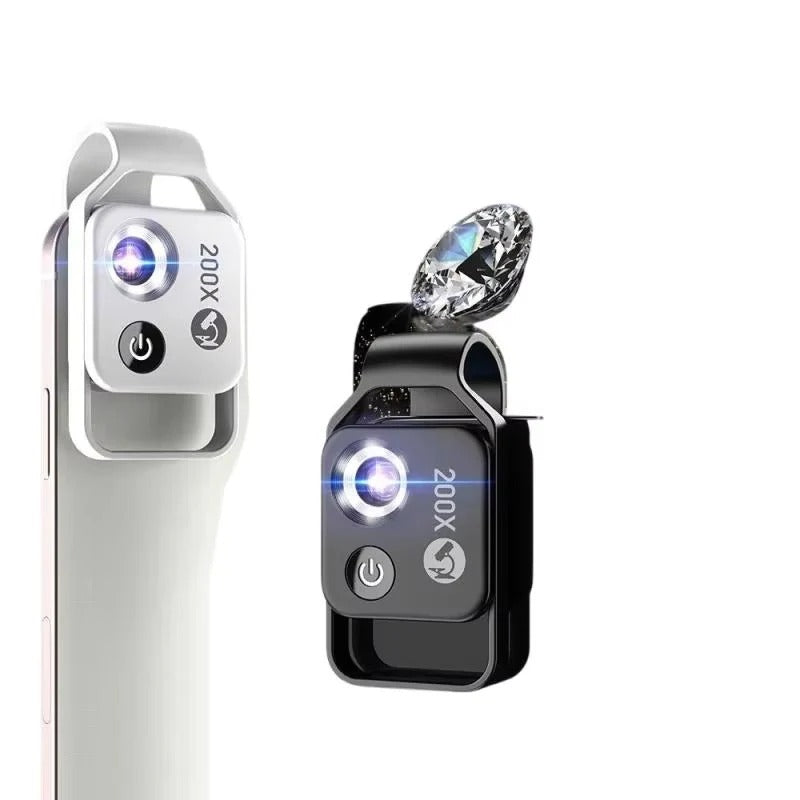 Tragbare 200X Smartphone Mikroskop Linse mit Universalklemme