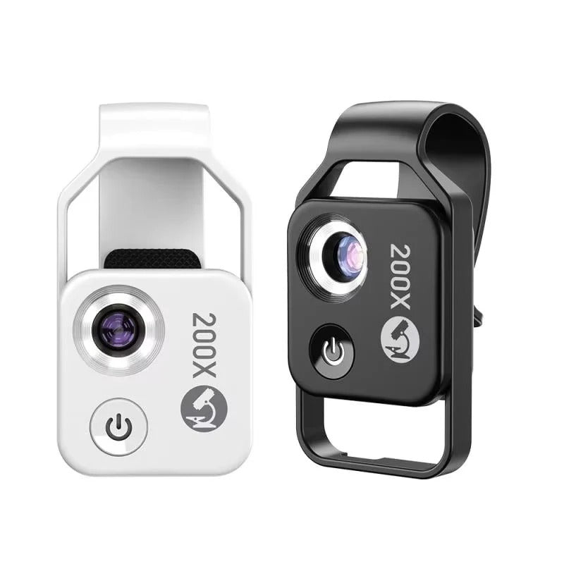 Tragbare 200-fach Smartphone Mikroskoplinse mit Universalhalterung