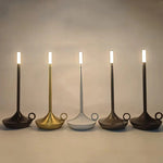 Kabellose, wiederaufladbare Tischlampe im Kerzen-Design