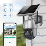 Solarbetriebene Außenkamera mit Bewegungsdetektion und Audio
