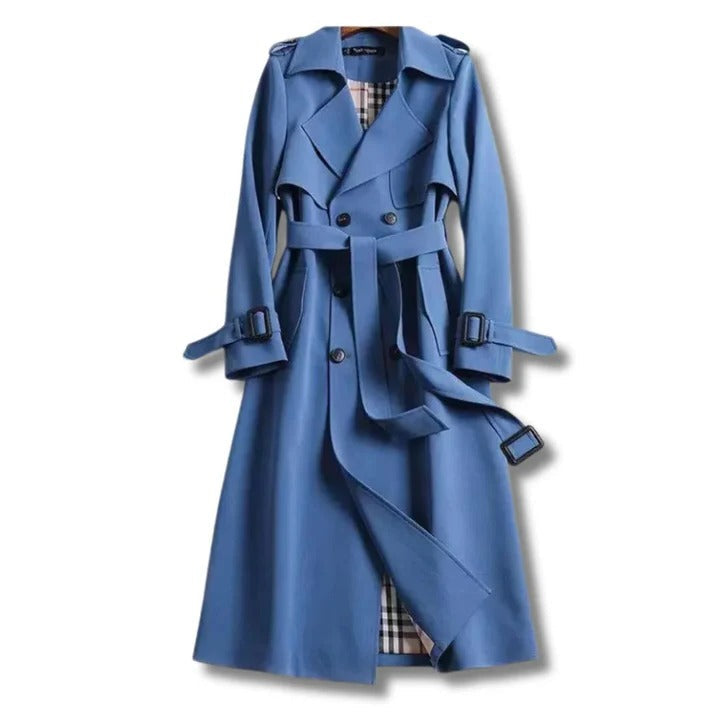 Klassischer Trenchcoat mit verstellbarem Taillengürtel