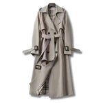 Klassischer Trenchcoat mit verstellbarem Taillengürtel