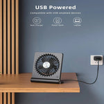 USB-Tischventilator mit verstellbarem Kopf