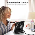 USB-Tischventilator mit verstellbarem Kopf