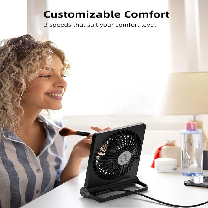 USB-Tischventilator mit verstellbarem Kopf