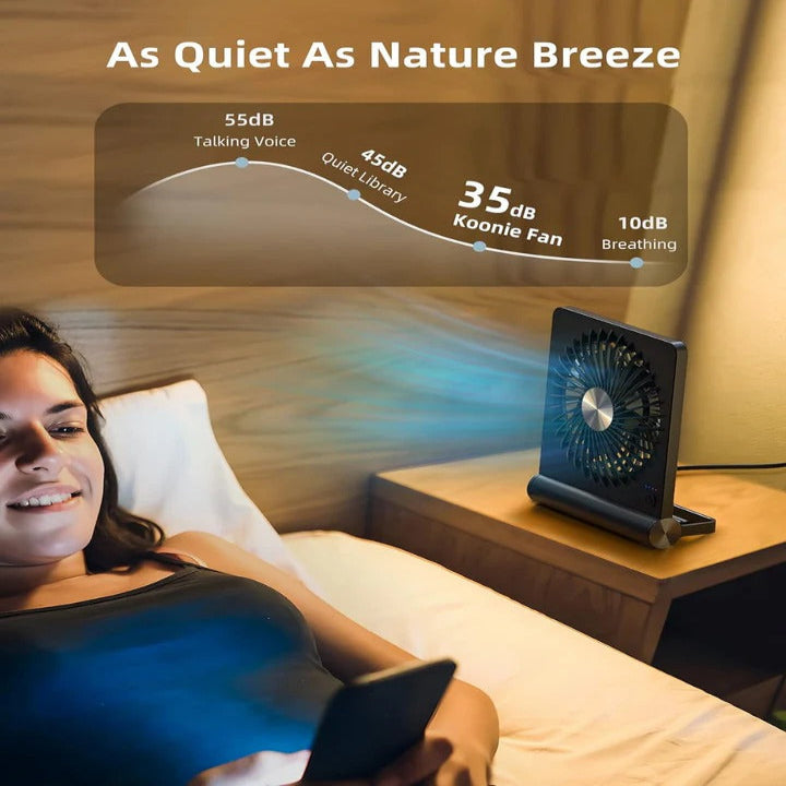 USB-Betriebener Tischventilator mit Verstellbarem Kopf