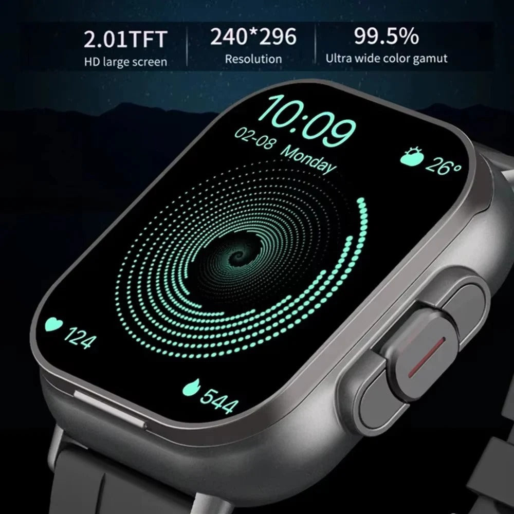 Smartwatch mit Integrierten TWS-Ohrhörern und 2-Zoll-Display