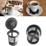 Wiederverwendbare Kaffeefilter im 3er Set mit Edelstahl-Mikrolochscreen