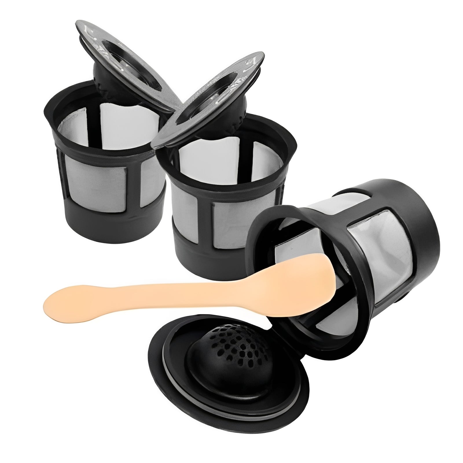 Nachhaltige Kaffeefilter im 3er-Pack aus Edelstahl