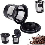 Wiederverwendbare Kaffeefilter im 3er Set mit Edelstahl-Mikrolochscreen
