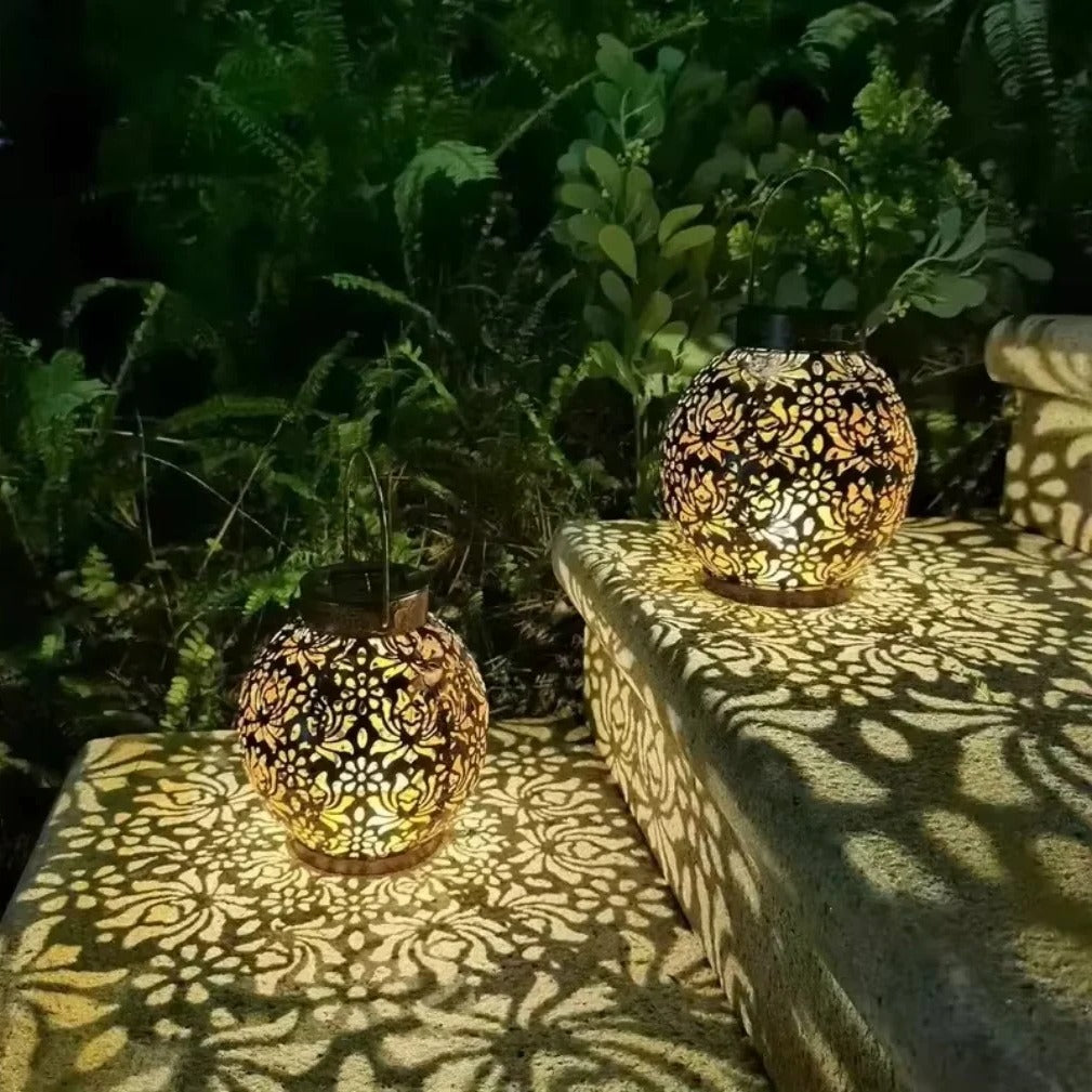 Stimmungsvolle Solarleuchte für den Garten