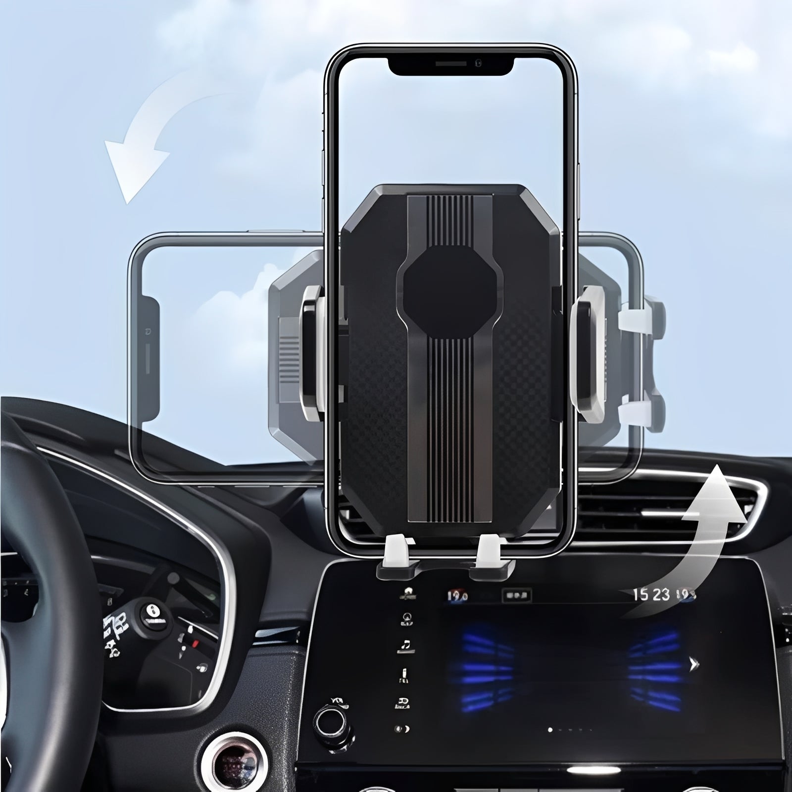 Verstellbare Auto-Handyhalterung für Dashboard und Windschutzscheibe