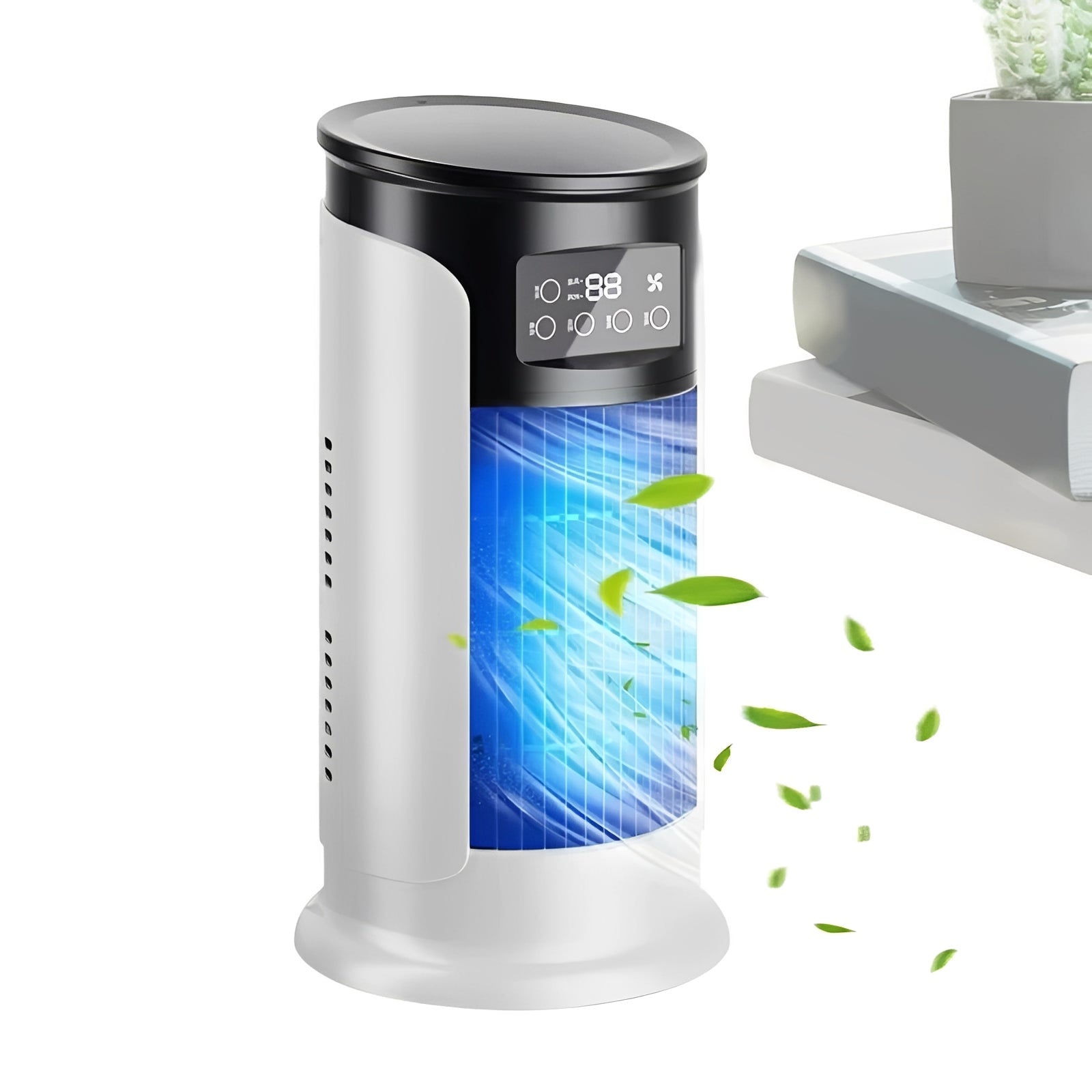 Kompakter Verdunstungsventilator mit 300 ml Wassertank