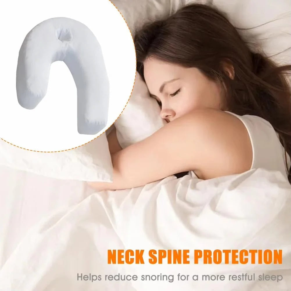 Ergonomisches Seitenschläferkissen mit U-förmigem Design