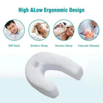 Ergonomisches Kissen für Seitenschläfer mit konturiertem U-Design