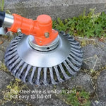 Robuster Drahtbürstenaufsatz für Rasenmäher