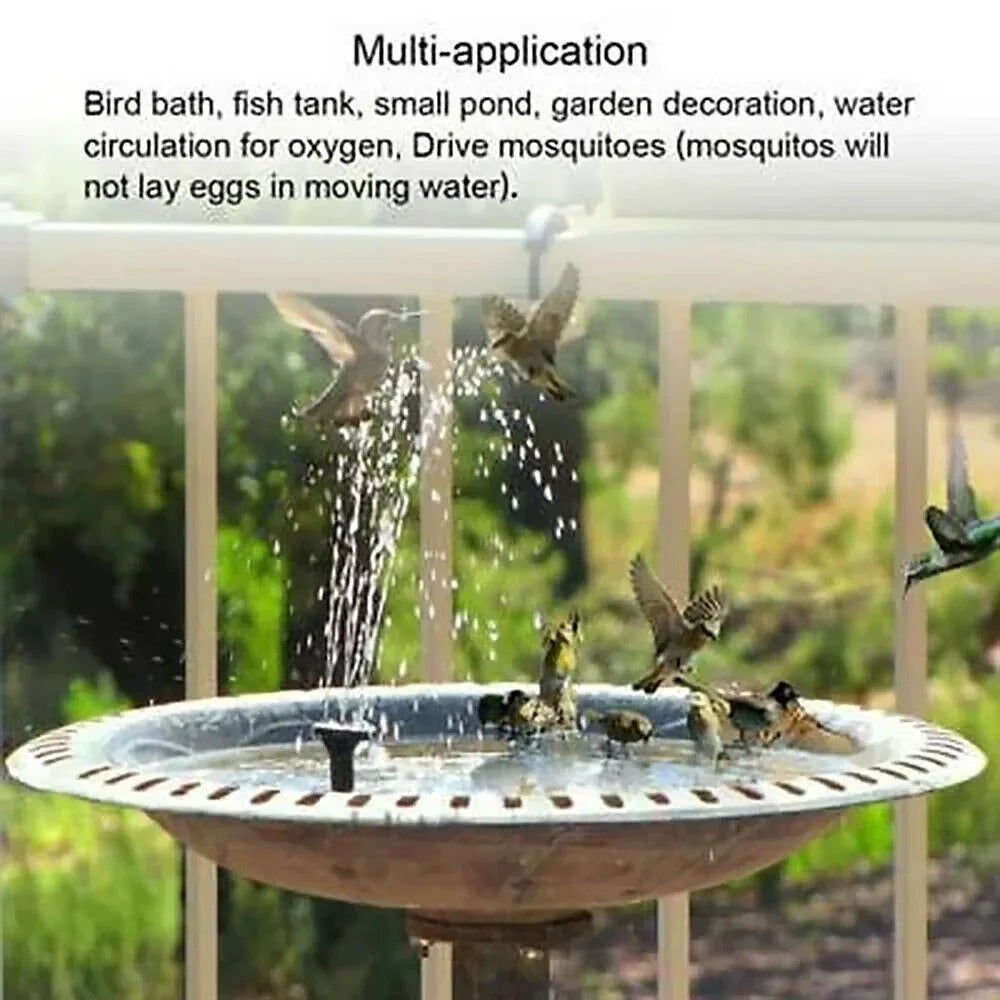 Solarbetriebene Schwimmende Brunnenpumpe für Garten und Vogelbäder