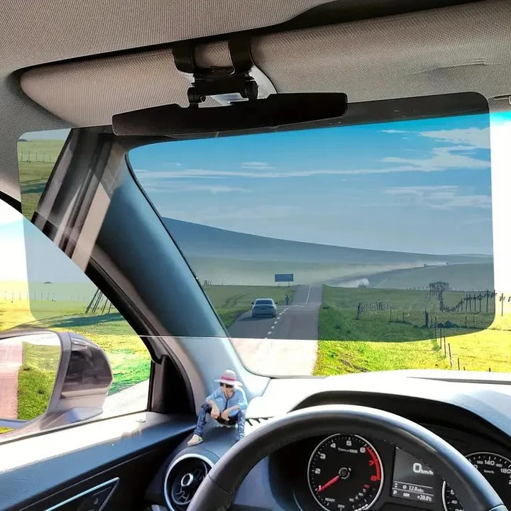 Verstellbare Sonnenblendenverlängerung für das Auto mit Polfilter