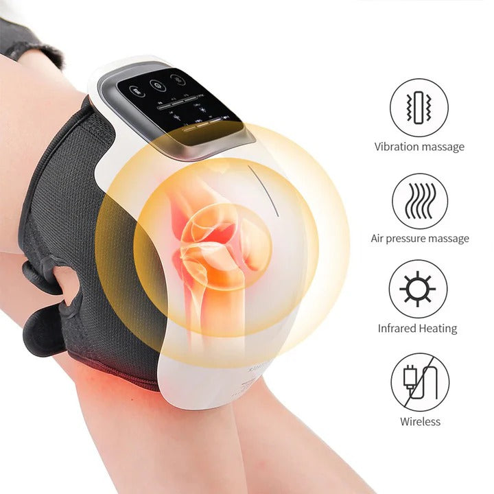 Bequemer Knie-Massager mit Wärme und Vibration