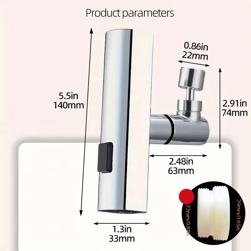 Praktischer Wasserfluss-Adapter für Spülen