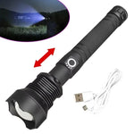USB-Wiederaufladbare LED-Taschenlampe mit verstellbarem Strahl