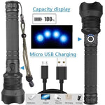 USB-Wiederaufladbare LED-Taschenlampe mit verstellbarem Strahl