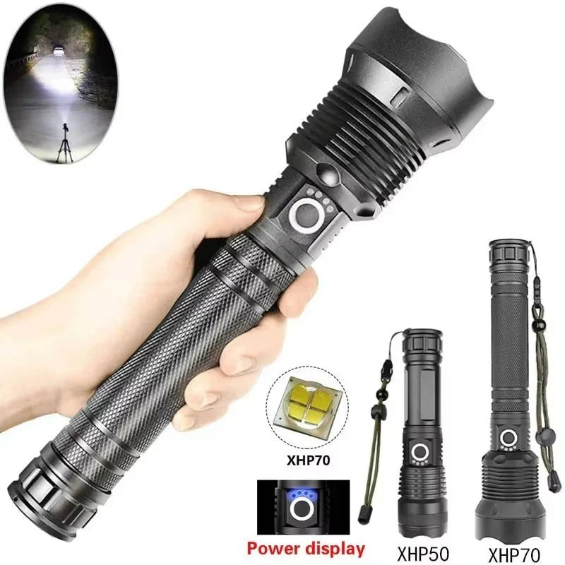 USB-Wiederaufladbare LED-Taschenlampe mit verstellbarem Strahl