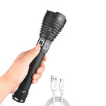 USB-Wiederaufladbare LED-Taschenlampe mit verstellbarem Strahl
