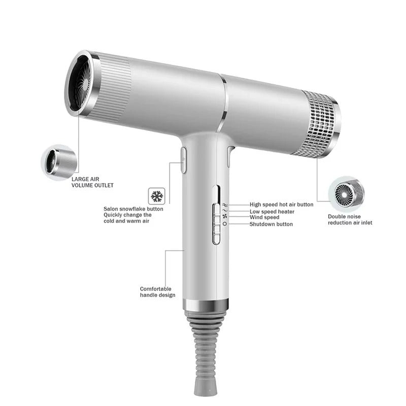 Leichter Haartrockner mit Präzisionsdüse für perfektes Styling